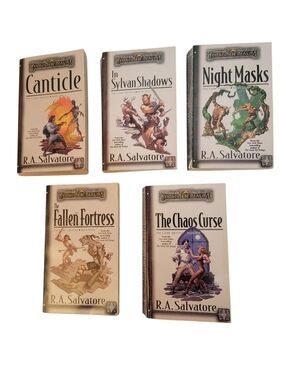 AD&D Forgotten Realms Cleric Quintet  Book Set 1-5 R.A. Salvatore Paperback